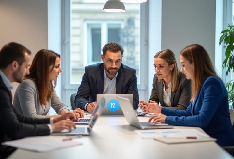 Équipe RH Solutions Paris travaillant ensemble